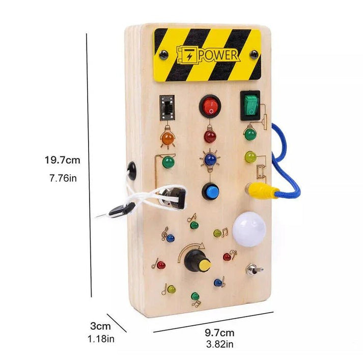 Montessori LED Wooden Activity Board