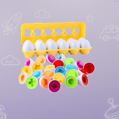Montessori Yumurta Şekil Eşleştirme Motor Beceri Oyuncağı Montessor Atolyesi