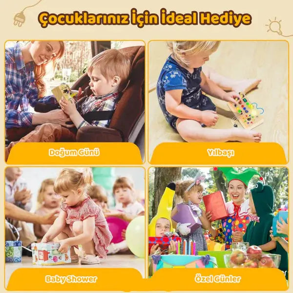 Montessori Işıklı Aktiviteli Pano Montessori Atölyesi