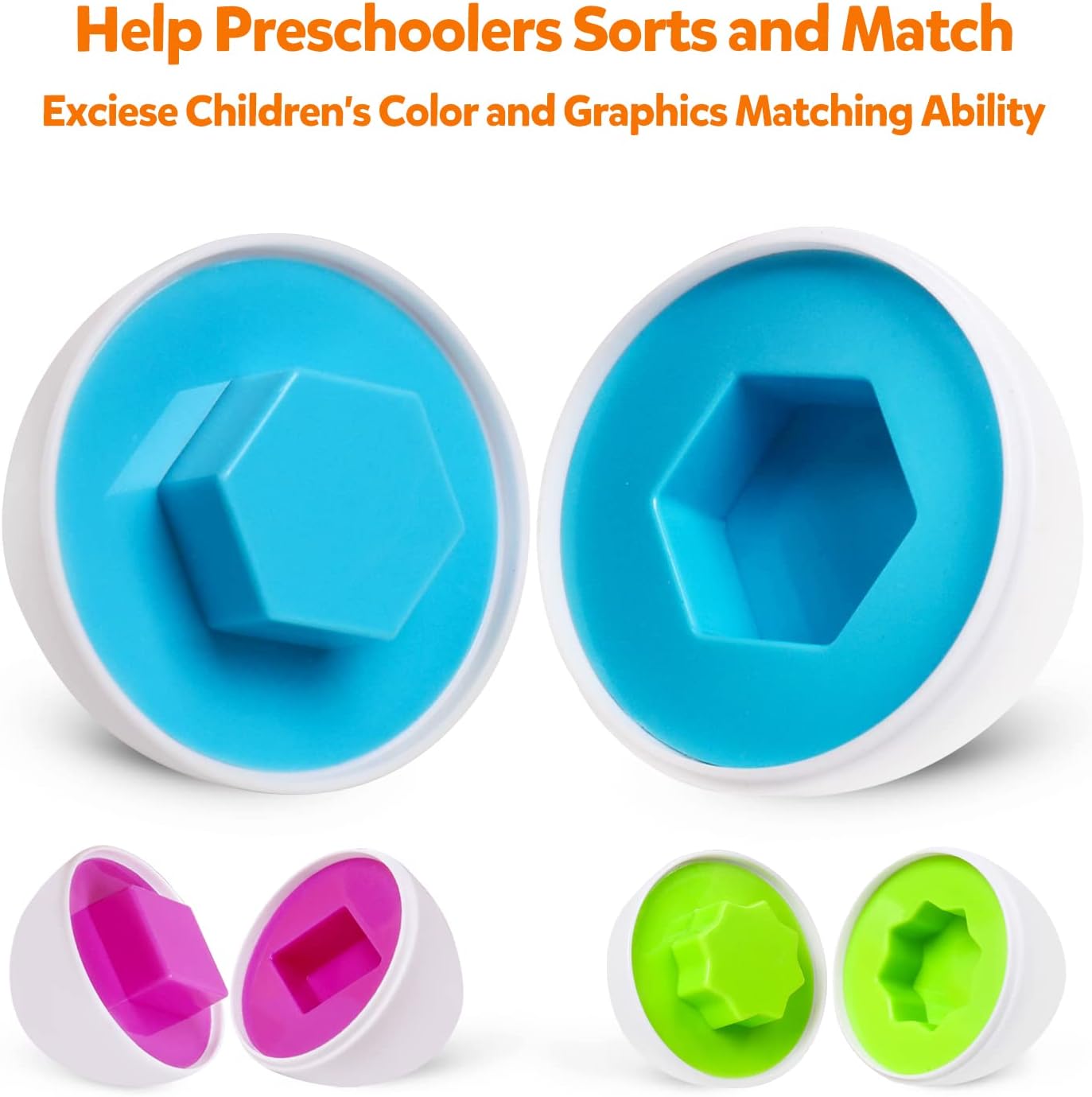 Montessori Egg Shape Matching Motor Skills Toy
