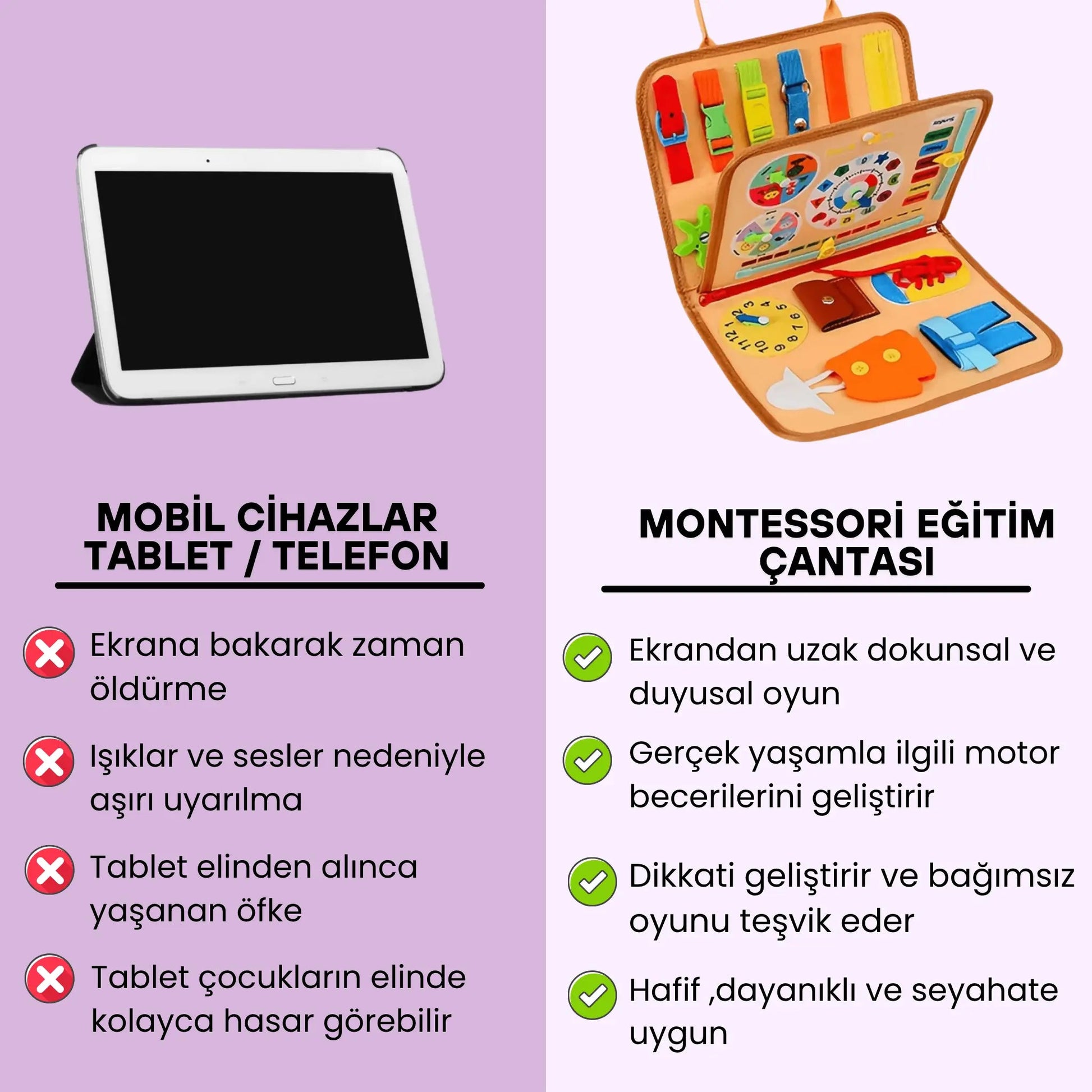 Montessori Aktivite Panosu Montessori Atölyesi