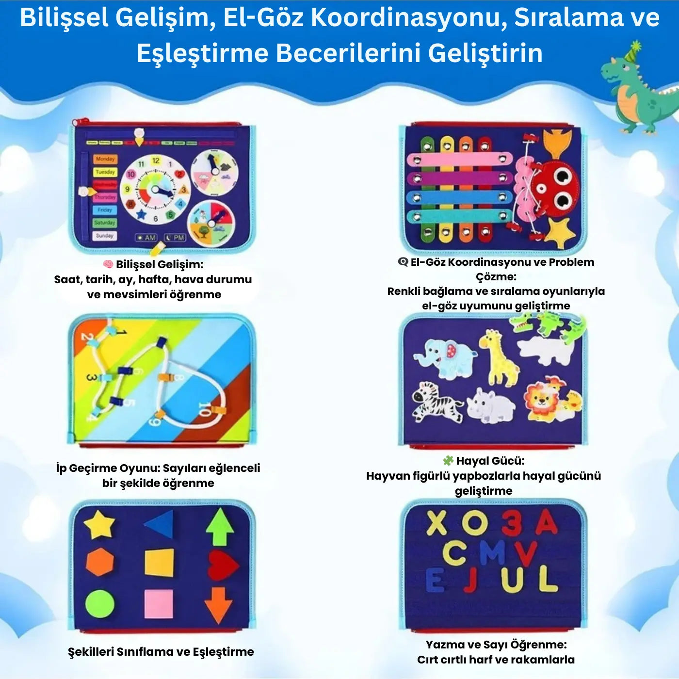 Montessori Aktivite Panosu Montessori Atölyesi