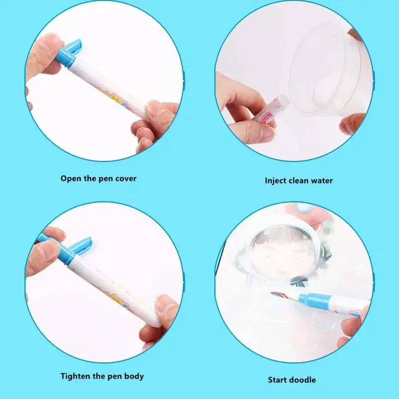 Montessori Sihirli Su Boyama Kitabı Montessor Atolyesi