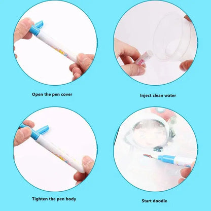 Montessori Sihirli Su Boyama Kitabı Montessor Atolyesi