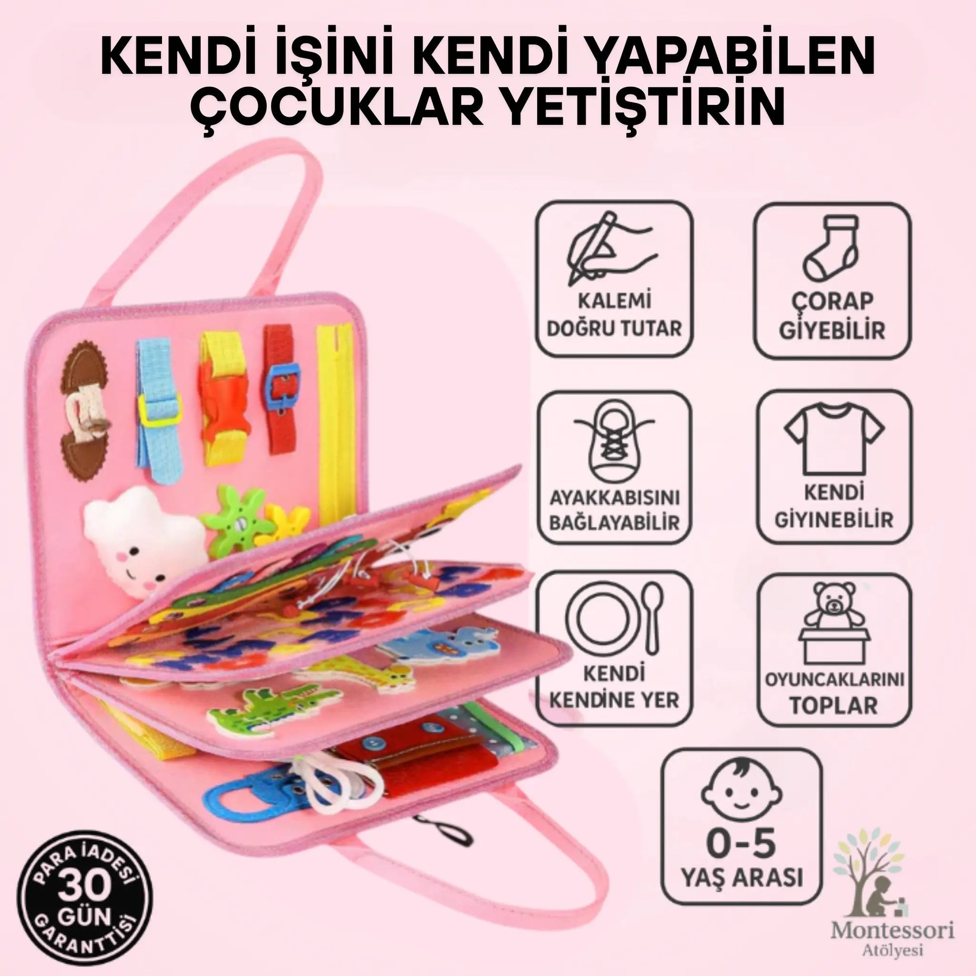 Montessori Aktivite Panosu Montessori Atölyesi